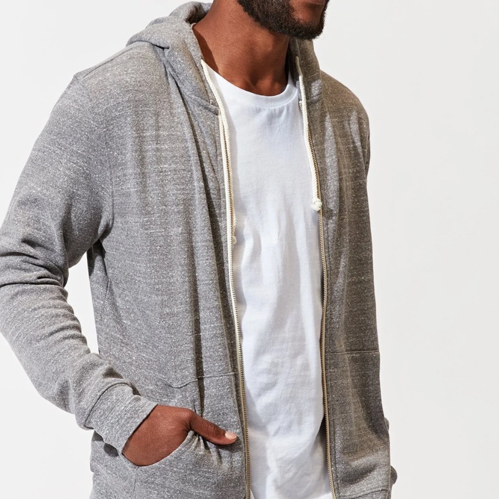 *Last Chance* NWOT | Threads 4 Thought Triblend Zip Fleece Hoodie | xl - Picture 5 of 6